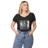 Emotion Through The Reeds Women’s Fitted V-neck T-shirt - Beyond T-shirts